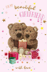 Girlfriend birthday card - cute bears