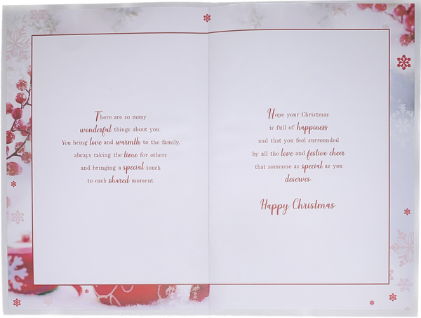 Grandma Christmas card - sentimental verse