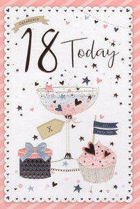 18th birthday card - birthday cocktails