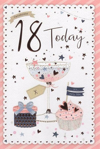 18th birthday card - birthday cocktails