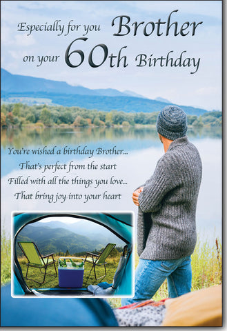 Brother 60th birthday card- sentimental verse