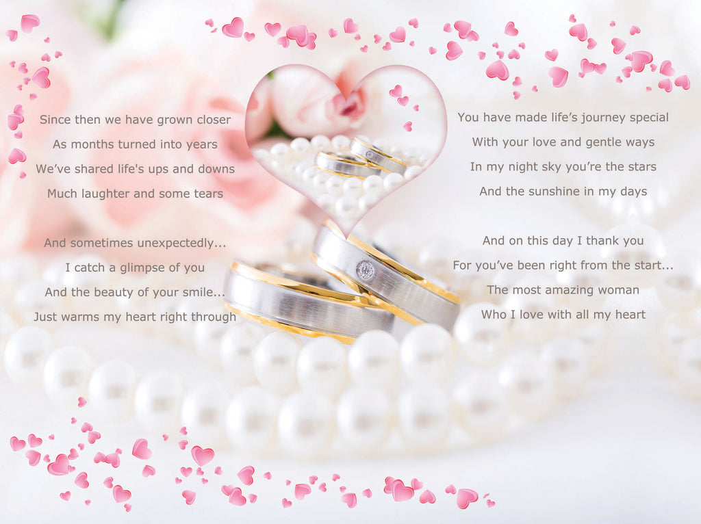Daughter & Son-In-Law 3rd Wedding Anniversary Card - Leather Anniversary Theme With Sentimental Verse