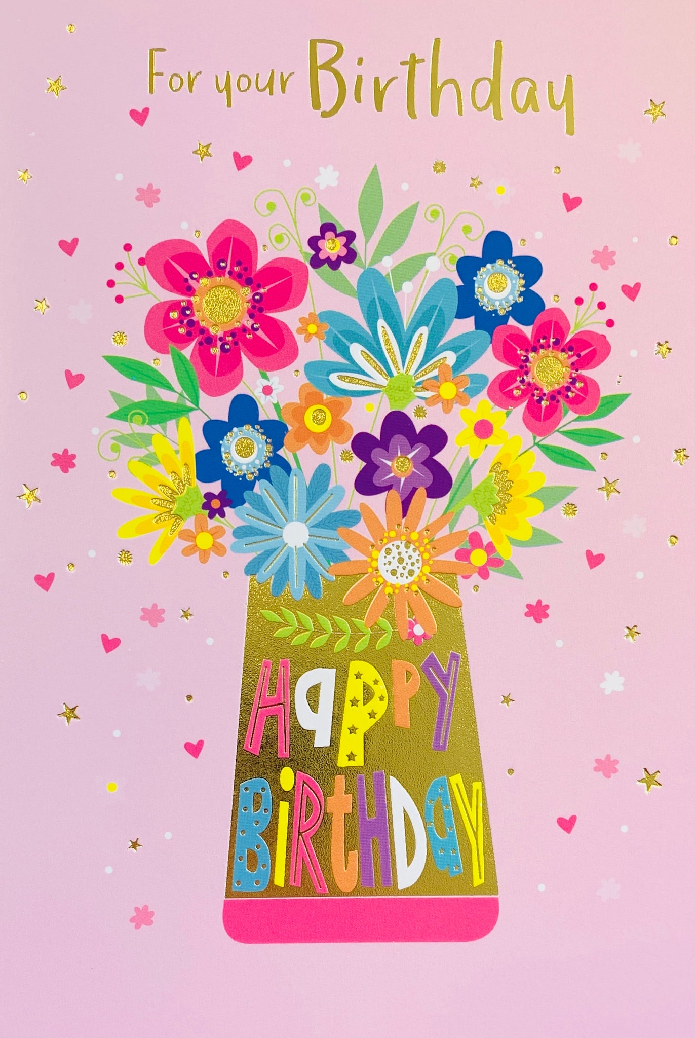 Birthday card for her- flowers