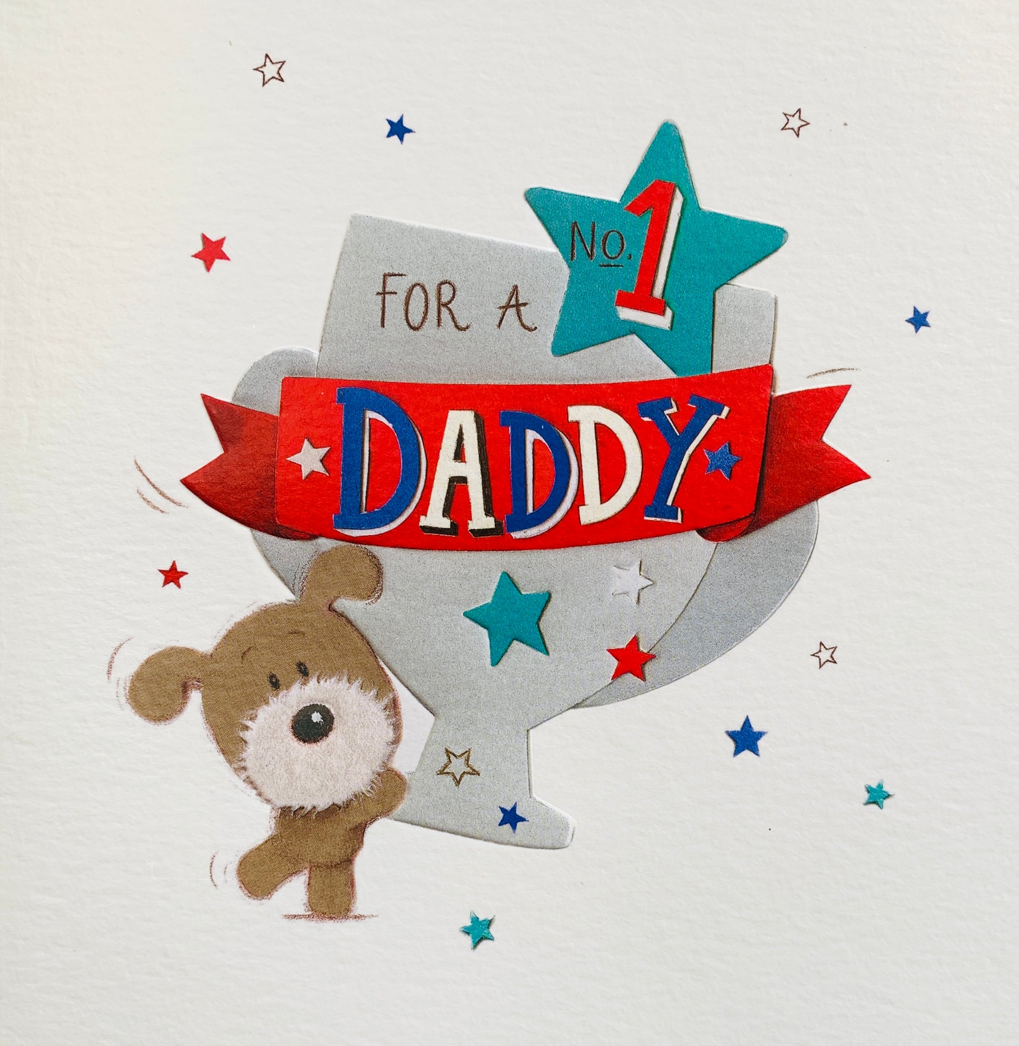 Daddy Father’s Day card - cute number 1 Daddy