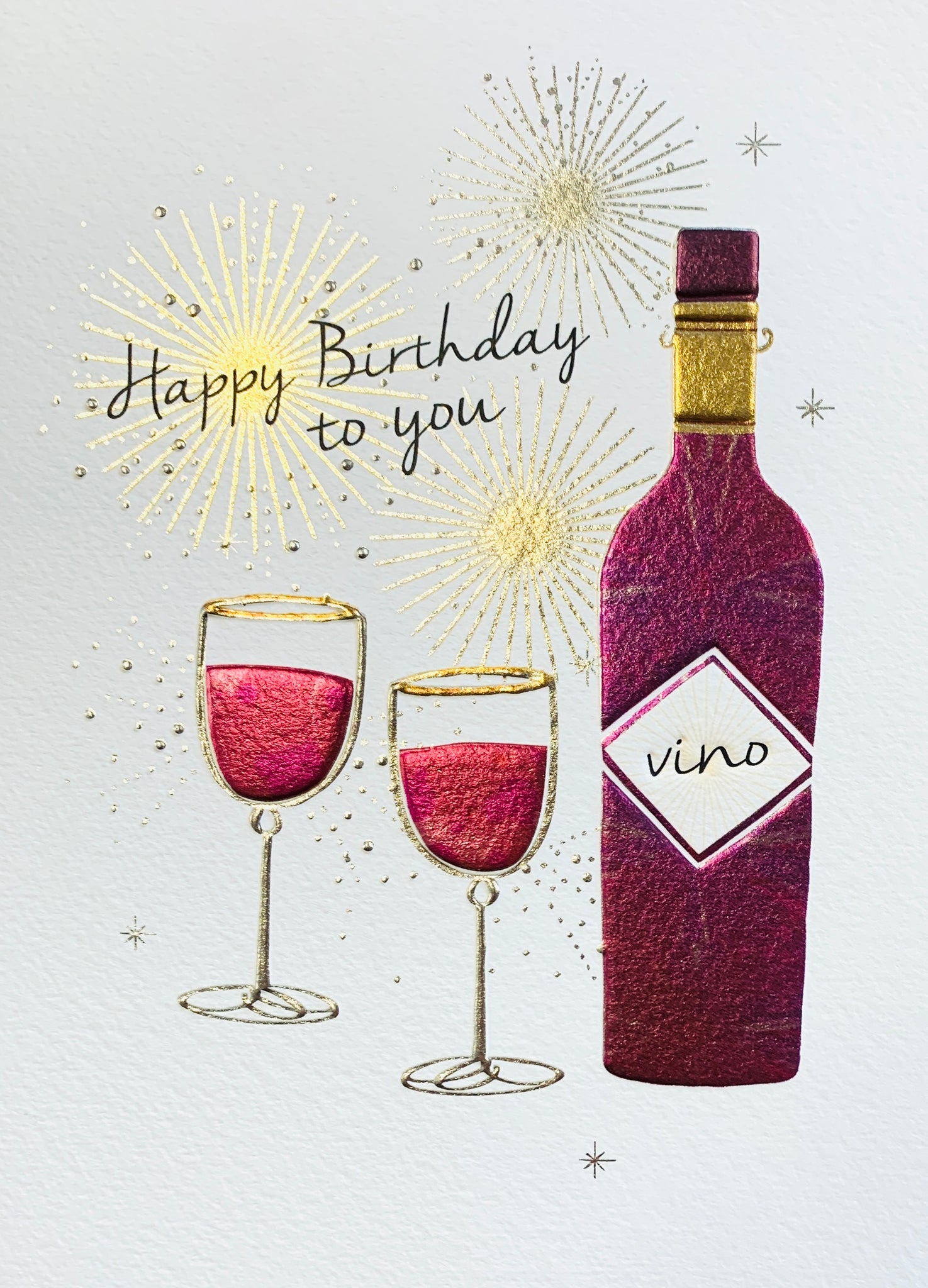 General birthday card for her- wine