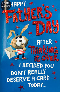 Funny Father’s Day card- pop up card