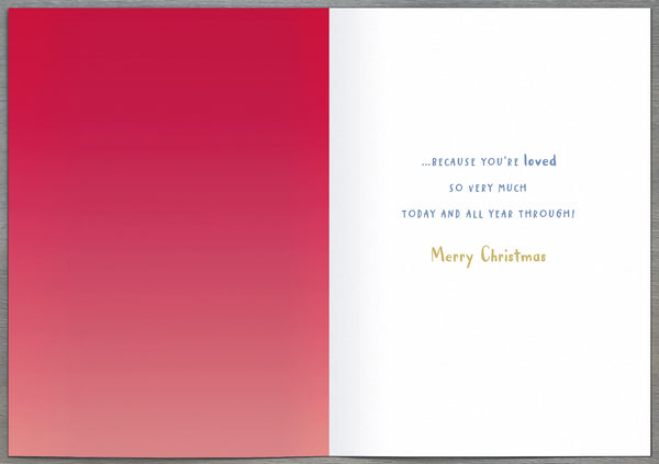 Great-Grandad Christmas card - cute Nutmeg bear