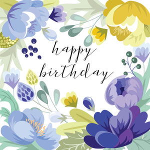 Birthday card for her - flowers