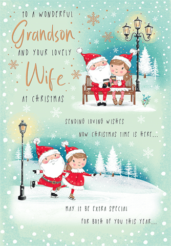 Grandson & Wife Christmas card