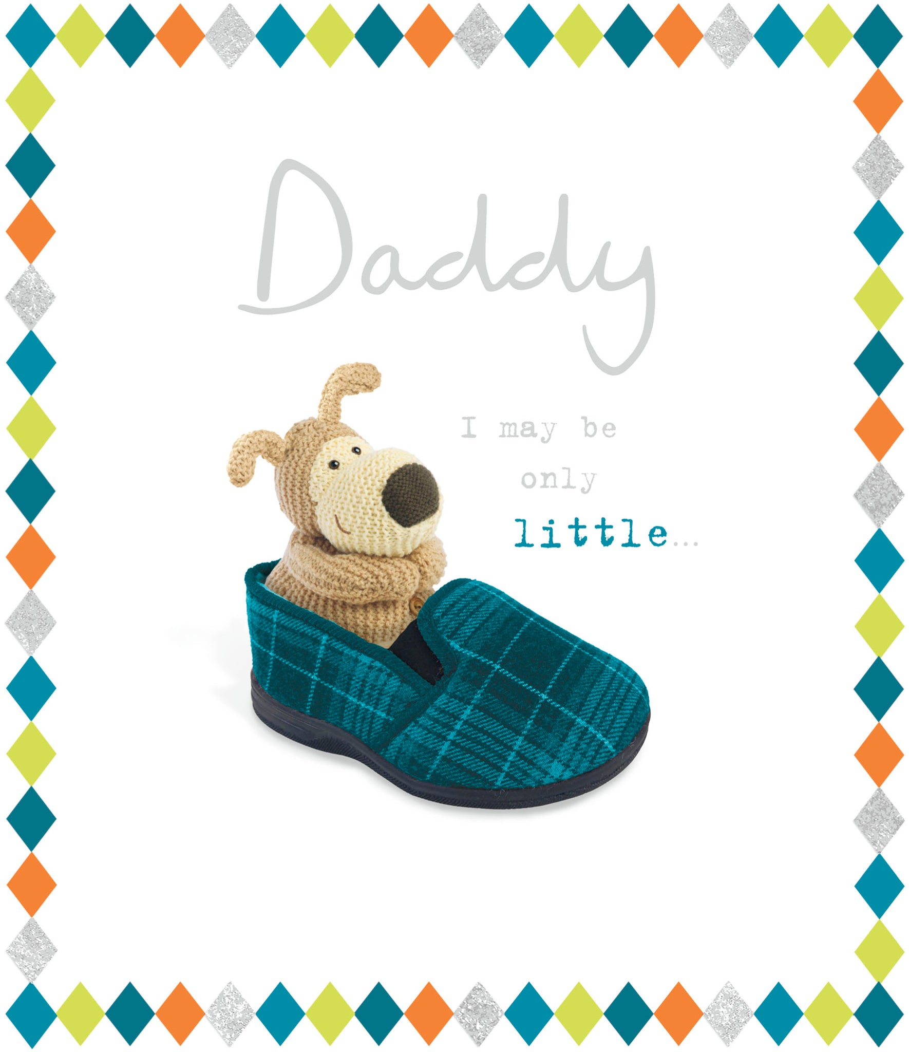 Daddy Father’s Day card- Boofle in slipper