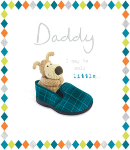 Daddy Father’s Day card- Boofle in slipper