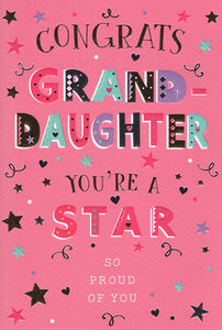Granddaughter congratulations card