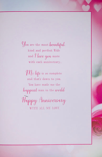 Wife anniversary card - sentimental verse