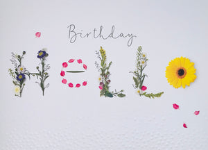 Birthday card for her- into the meadow