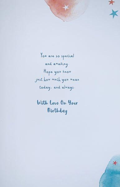 Husband birthday card- cute dog