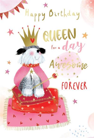Birthday card for her - cute dog
