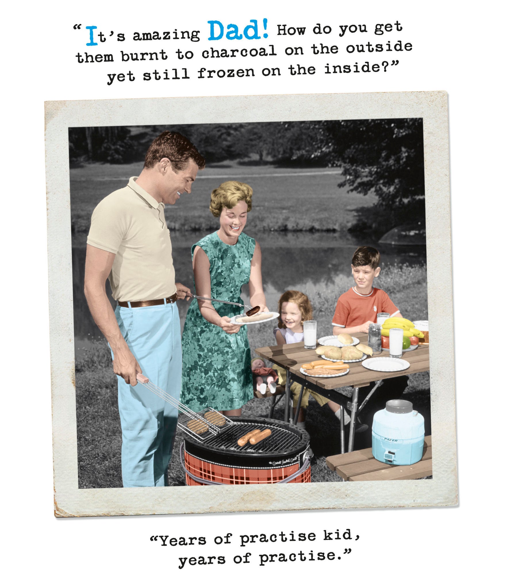 Dad Father’s Day card- funny barbecue